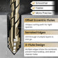 🔥2026 Hot Sale🔥High-Strength 4-Flute Serrated Eccentric Drill Bit Kit - Durable & Versatile for All DIY Projects