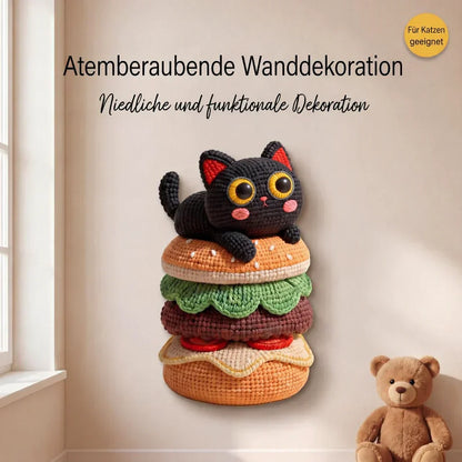 🐱 50% RABATT NU! 🏠 Väggmonterad Kattklösbräda – Ingen Borrning & Platsbesparande – Perfekt för Lägenheter & Små Ytor – Håller Katten Sysselsatt 🧶