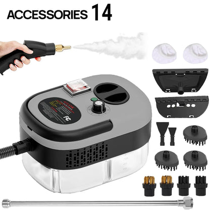 💨 50% OFF NOW! 🧼 High-Pressure Steam Cleaner – Turbo Steam, Adjustable Intensity & 1200ml Tank 🏠