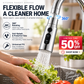 💧🔄 360° rotating high-pressure tap with adapter - flexible water flow for easier cleaning 🚰✨