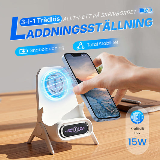 🔥 60% RABATT på utvalda produkter🎉Multifunktionell Trådlös Snabbladdare Telefonställ