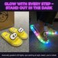 ⏳Begränsad tid – 50% rabatt⏰Söta LED-tofflor med ankdesign – lyser i mörkret, mjuka & lätta 👣💡