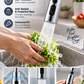 💧🔄 360° rotating high-pressure tap with adapter - flexible water flow for easier cleaning 🚰✨