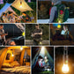 ⏳Begränsad tid – 50% rabatt⏰Utomhuscamping Hängande Typ-C Laddning Retro Glödlampa Belysning Dekoration