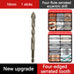 🔥2026 Hot Sale🔥High-Strength 4-Flute Serrated Eccentric Drill Bit Kit - Durable & Versatile for All DIY Projects