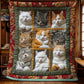 ⏳🔥LIMITED-TIME 50% OFF! ⏰🐱🎄 Vintage Cat Pattern Flannel Blanket – Cozy & Comfortable ✨