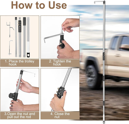 📢📢50% OFF !! ⏰Truck Cargo Grabber, Telescoping Pickup Truck Bed Retriever Tool