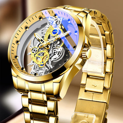 ⌚ LIMITED-TIME 50% OFF ✨ Double-Sided Skeleton Watch — Luminous & 30M Waterproof ⚡