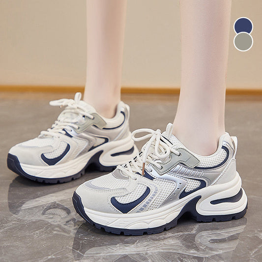 👟 BEGRÄNSAD TID: 60% RABATT! ✨ Tjocksulade Casual Sneakers – Lätta, Andningsbar Mesh, Retro 🍂