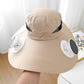 🎁Hot Sale 50%OFF💖Ultralätt Solhatt med Solcellsfläkt