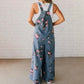 🔥 50% RABATT på utvalda produkter💖Avslappnad jumpsuit i tryckt denim för kvinnor