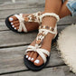👡 50% RABATT! 👡 Runda, Platta, Andningsaktiva Sandaler för Kvinnor – Lätta, Bekväma & Perfekt För Sommardagar ☀️