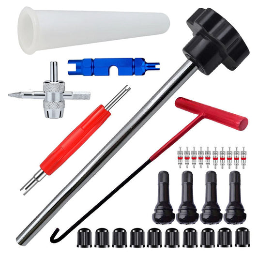 ⏳🔥LIMITED-TIME 50% OFF! ⏰Tire Valve Tool Kit – Rapid Valve Maintenance, Complete Tool Integration & Broad Vehicle Compatibility 💪
