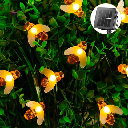 🐝 50% RABATT NU!✨ Solardrivna LED Bi-ljusslingor – IP65 Vattentät & 8 Ljuslägen – 10 Timmars Driftstid för Trädgård & Uterum 🌿