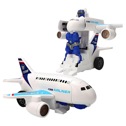 🔥 60% RABATT på utvalda produkter🎉🔥⏰Spara 200 kr direkt när du köper nu!🔥2-i-1 Elektriska Transformerande Flygplansrobotleksaker