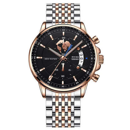 ⏳🔥LIMITED-TIME 50% OFF! ⏰🌍Men's watch with globe motif in maritime style⌚️