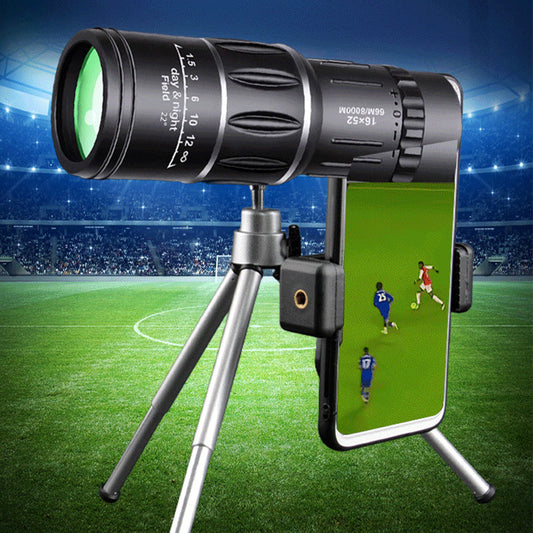 🔭50% RABATT NU! ✨ Portabelt Monokulärt Teleskop 500x60 | BAK4 Prism, Stativ & Telefonhållare 📸