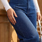 🔥50 % rabatt💖 Högmidjade, vidbyxade jeans som framhäver figuren perfekt