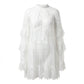 Elegant Hollow-Out Lace Dress