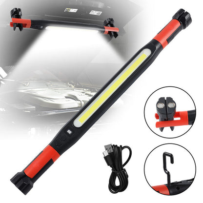 ⏰3000LM LED Work Light – Magnetic + hook, 5200mAh battery, 360° rotation. Type‑C fast charge. Bright as day anywhere! 🔋✨