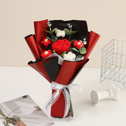🔥【Mors dag-specialerbjudande!】🔥Handgjord delikat virkad blomsterbukett🔥 50% RABATT på utvalda produkter