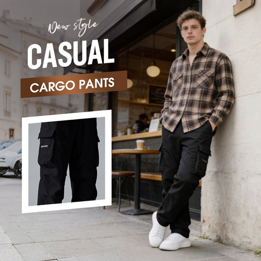 👖 50% RABATT NU! 🔥 Casual-cargobyxor för män med flera fickor – Slitstarka, praktiska & perfekta för utomhusbruk, resor eller arbete – ledig stil med gott om plats 🧰