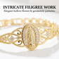 📿 Exklusiva smycken💎 Elegant ihålig blomma Jungfru Maria armband – Delikat design & hypoallergen – Perfekt för dagligt tro-inspirerat bruk – andlighet möter stil ✨🙏