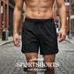 🩳 50 % RABATT UNDER BEGRÄNSAD TID! ✨ Andningsbara träningsshorts – snabbtorkande, fickor med dragkedja och elastisk midja för träning 🏃‍♂️
