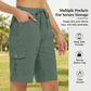 Cargoshorts 🩳 — Med sidofickor och cargofickor: Rymlig förvaring + Stöldskydd. UPF 50+ solskydd | Snabbtorkande tyg | Avslappnad passform med dragsko | Perfekt för vandring utomhus 🏞️