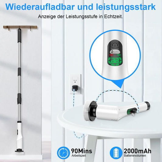 🧼 40% RABATT! 🔥 Elektrisk Roterande Skrubbrborste Trådlös – Kraftfull, Mångsidig & Perfekt För Djuprengöring I Hemmet 🚿