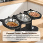 ⏳🔥LIMITED-TIME 50% OFF! ⏰Anti-Slip Elevated 3-Bowl Pet Feeder – Raised design, protects joints & 3 bowls – No more spills or sliding ✨