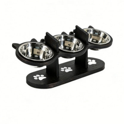 ⏳🔥LIMITED-TIME 50% OFF! ⏰Anti-Slip Elevated 3-Bowl Pet Feeder – Raised design, protects joints & 3 bowls – No more spills or sliding ✨