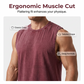 👕 50% RABATT NU! 💪 Herr Vintage Wash Ärmlös Tank Top – Premium Mjukt Tyg, Dynamisk Flexibilitet & Ergonomisk Muskelklippning För Perfekt Passform ✨