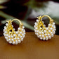 🔥 Limited-Time Offer!  JUST ￡6.66！！💍 Faux Pearl Basket Hoop Earrings – Gold Tone & Unique Weave, Add Classic Elegance to Everyday Looks 🪀