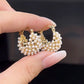 🔥 Limited-Time Offer!  JUST ￡6.66！！💍 Faux Pearl Basket Hoop Earrings – Gold Tone & Unique Weave, Add Classic Elegance to Everyday Looks 🪀