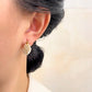 🔥 Limited-Time Offer!  JUST ￡6.66！！💍 Faux Pearl Basket Hoop Earrings – Gold Tone & Unique Weave, Add Classic Elegance to Everyday Looks 🪀