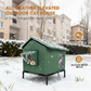 ⏳🔥LIMITED-TIME 50% OFF! ⏰🐈 All-Weather Elevated Outdoor Cat House – Waterproof Oxford Cloth, Thermal Aluminum Lining & Foldable Design 🌧️