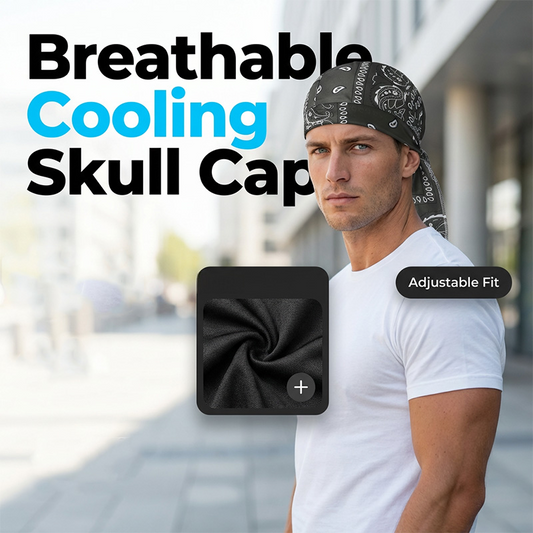 🧢 KÖP 1 FÅ 1 GRATIS! 💨 Unisex Andningsbar Huvbonad – Justerbara Band, Fuktavledande & Perfekt För Löpning, Cykling & Dagligt Bruk 🏃‍♂️
