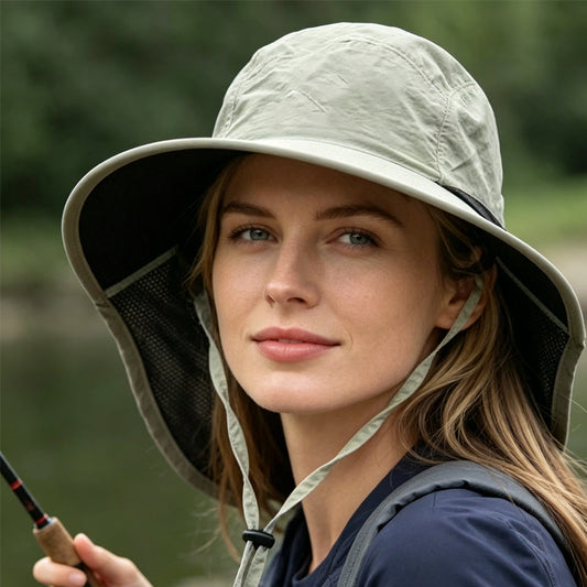 Unisex vikbar hink hatt för solskydd