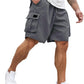 🩳50 % RABATT✨ Avslappnade sommar-cargoshorts för herr 🌞 Rymlig passform, praktiska sidfickor, luftigt material för varmt väder ✨