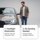 ⏳Begränsad tid – 50% rabatt⏰Professionellt strålkastarrengöringskit 🚗 Gör dina lyktor som nya igen – enkelt, snabbt & utan proffshjälp ✨
