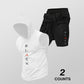 🏃 50% RABATT NU! 💪 Herr Ärmelös Hoodie & Shorts Set – Atletisk & Casual Passform – Andningsbar & Snabbtorkande 🏋️‍♂️