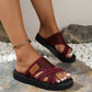 👡 50% RABATT! ✨ Damernas Stiliga Crossband Slide Sandaler – Mjuka, sköna & perfekta för sommarens lata dagar och strandpromenader 🌊