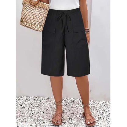 🔥🎁Nyhet 60 % RABATT🔥（S-4XL）Casual capri-shorts med snörning för damer