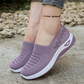 👟 50% RABATT NU! 🍃 Dam Andningsbara Mesh Slip-Ons – Halksäker Massage Sula & Ultralätt – Stötdämpande & Flexibel 💨