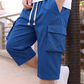 Herr Casual Capri Cargo Shorts med dragsko i midjan⏳Begränsad tid – 50% rabatt