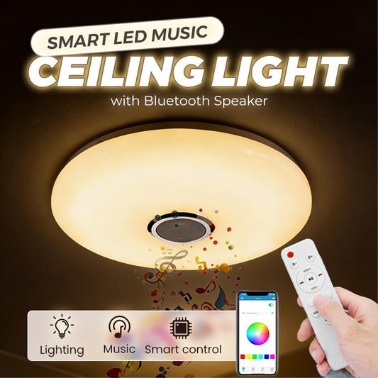 Smart LED-musiktaklampa med Bluetooth-högtalare⏳Begränsad tid – 50% rabatt