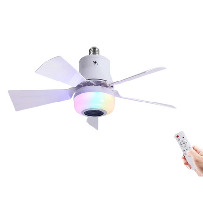📢📢 50 % rabatt! Säg adjö till värmen – alla använder den här: en tre-i-ett-takfläkt med LED, RGB och Bluetooth