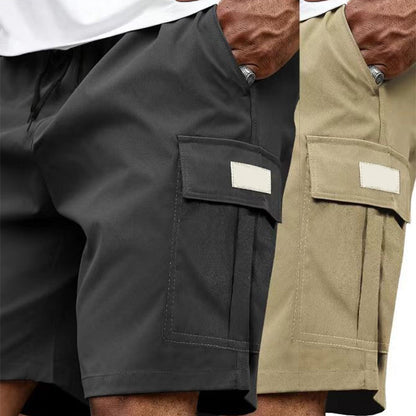 ⏳Begränsad tid – 50% rabatt✨ Köp 1 få 1 GRATIS🎁Mäns Casual Cargo Shorts med elastisk midja