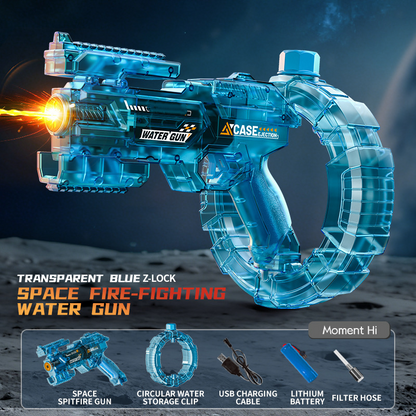 🔥2026 Hot Sale 50% OFF✨⚡ 50K+ SOLD! 🎁Electric High-Pressure Water Gun with Circular Clip